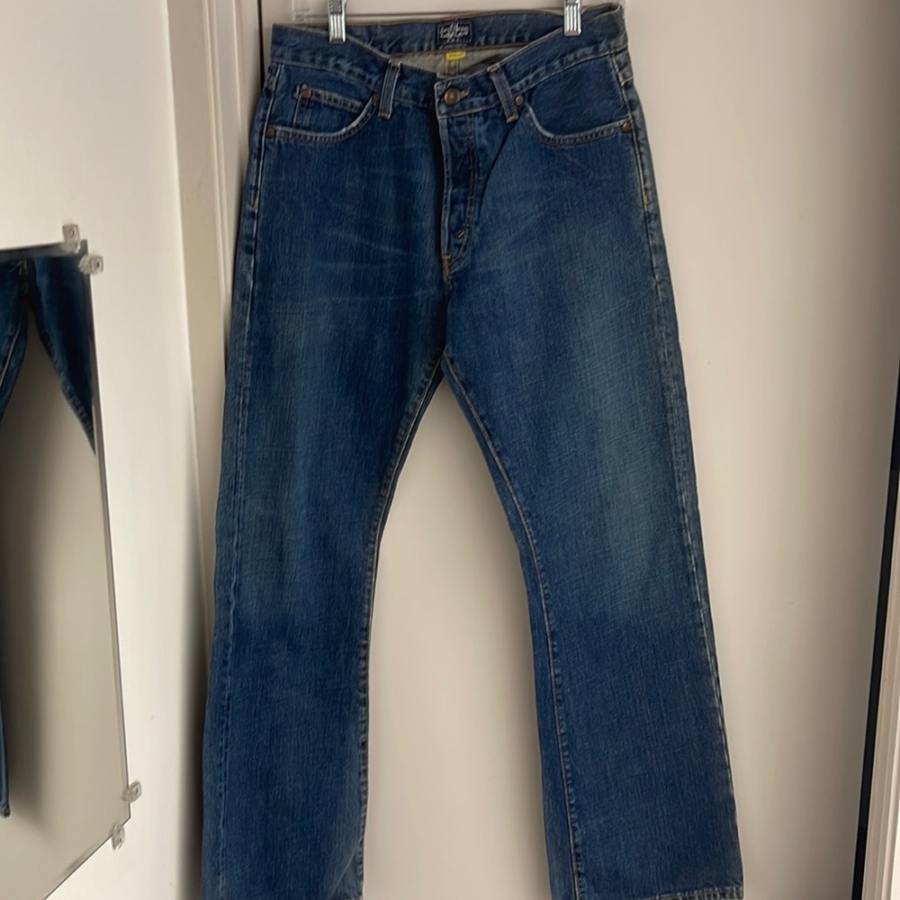 Mens vintage 1990s Earl denim boot cut jeans 31/32USA made